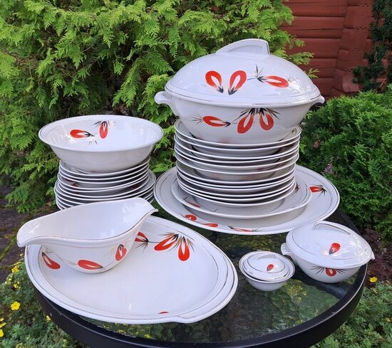 Pusdienu servīzes, RĪGAS PORCELĀNS