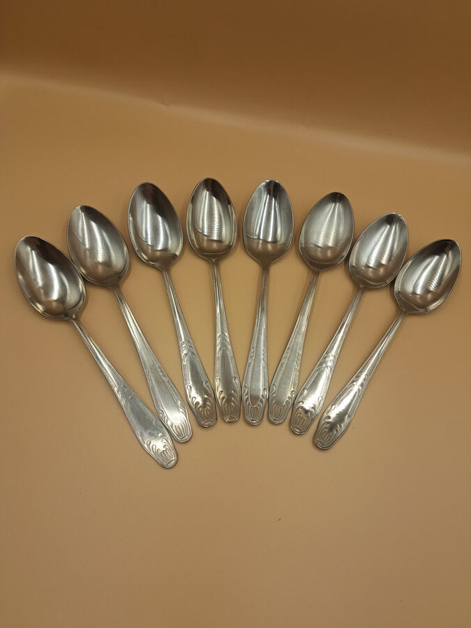 Karotes zupas, nerūsējošais tērauds ar skaistu rakstu, PSRS.  Garums 20,5cm (Metāls 137)