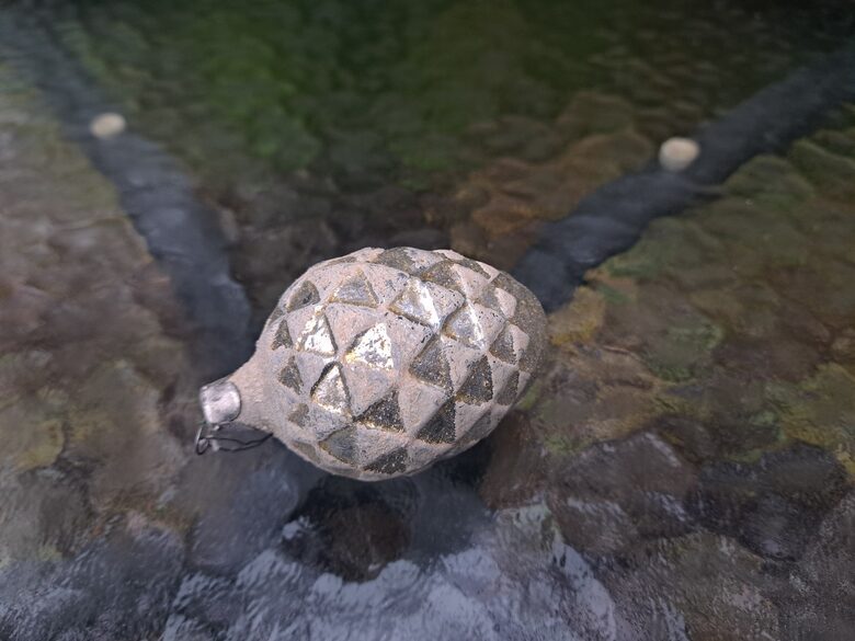 Čiekurs maigi dzeltens, neparasta forma, 6,5cmx4cm (Egle čiekuri 21)