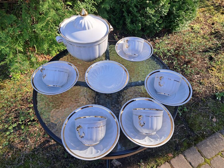Eleganta zupas/buljona servīze 5 personām, Korosteņa  (Korosten 64)