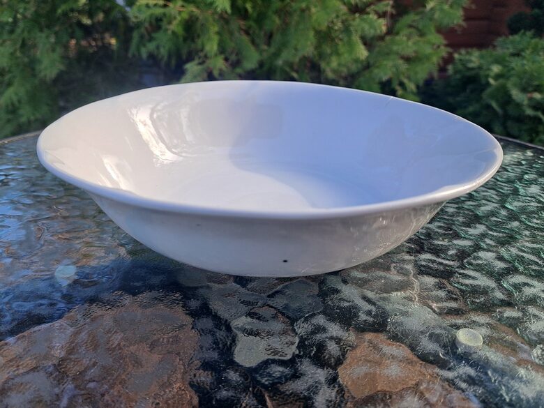 Salātu/kartupeļu bļoda d=24cm pinīgi balts, pusdienu servīze "Viktorija", RPR (Viktorija 93)