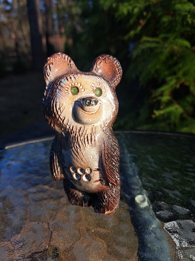 Olimpiskais lācis, h=12cm. Keramika (Figur citi 29)