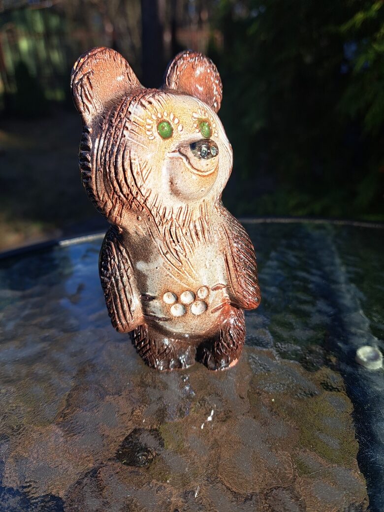 Olimpiskais lācis, h=12cm. Keramika (Figur citi 29)