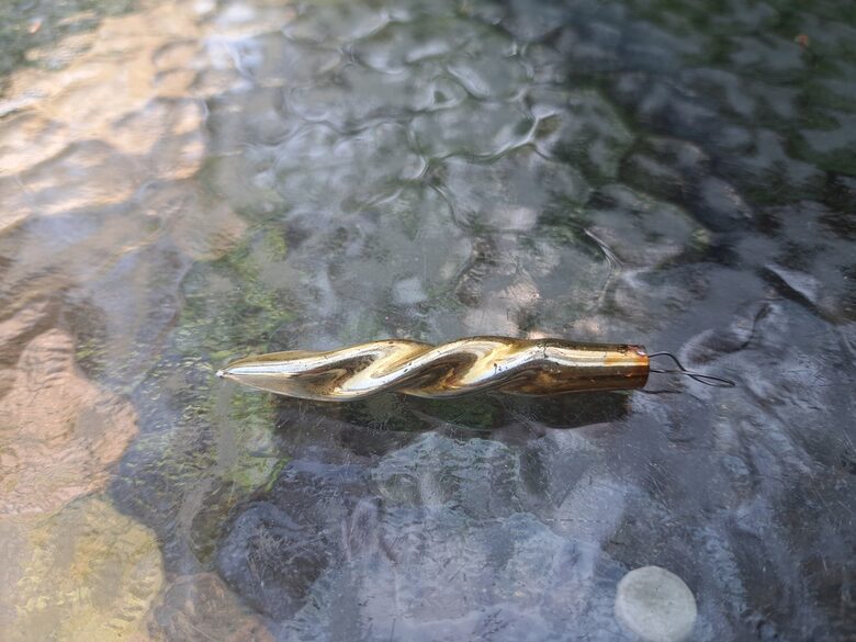 Mazā dzeltena lāsteka. Augstums - 6,5cm (Egle lāsteka 22)