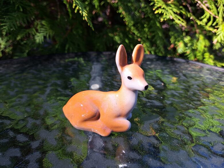 Figuriņa "Stirna",  PFF. 1960. gads. Augstums 7,5cm (Figur rpr 58)