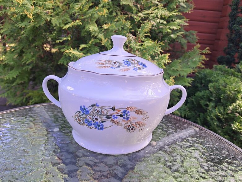 Terīne, pusdienu servīze "Ārija" ar Jāņu pušķi, RPR (Ārija pusdienu 419)