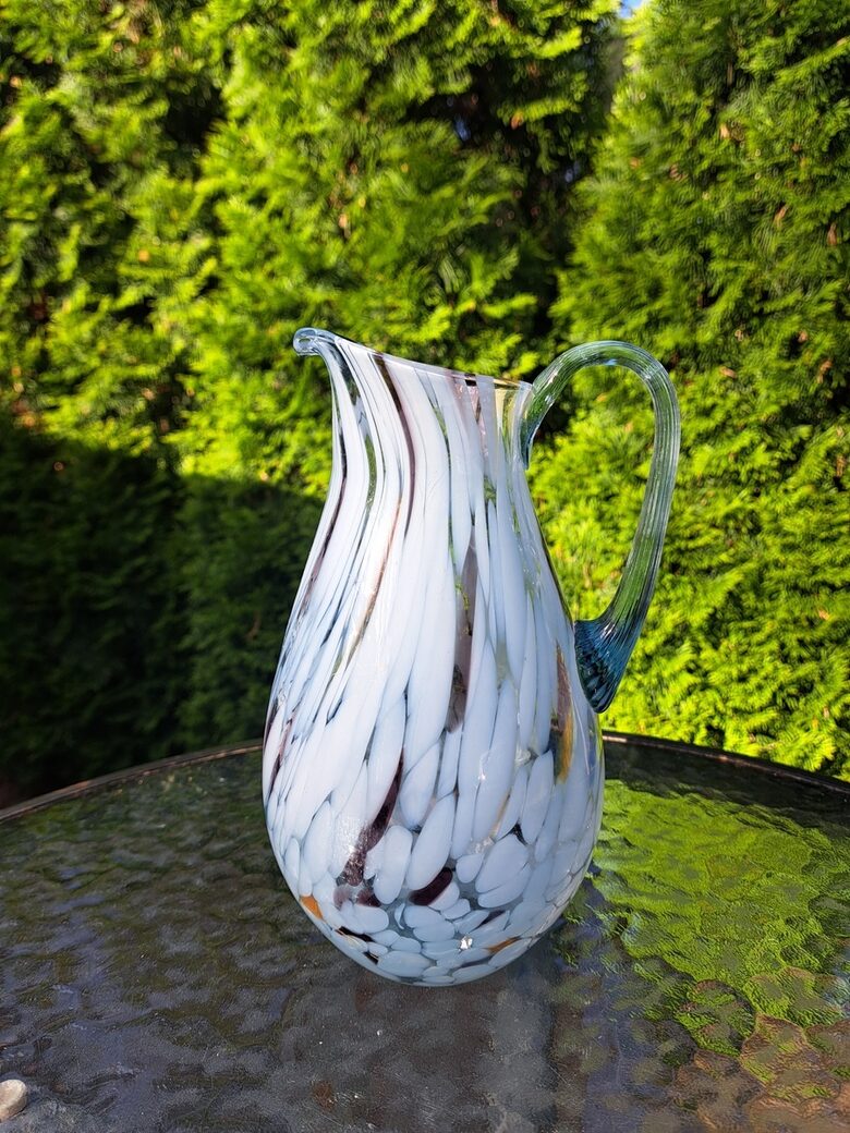 Eleganta raiba sulas krūze Nr.2, Līvānu stikls (Karafe st 57)