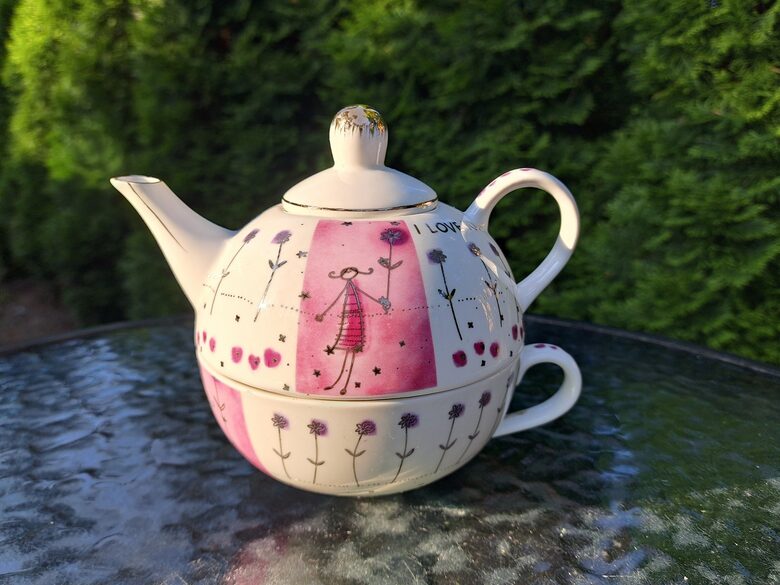 Jauks tējas duets tējkanna(450ml) un krūzīte(300ml), dekols, Aurora (Citi rpt 324)