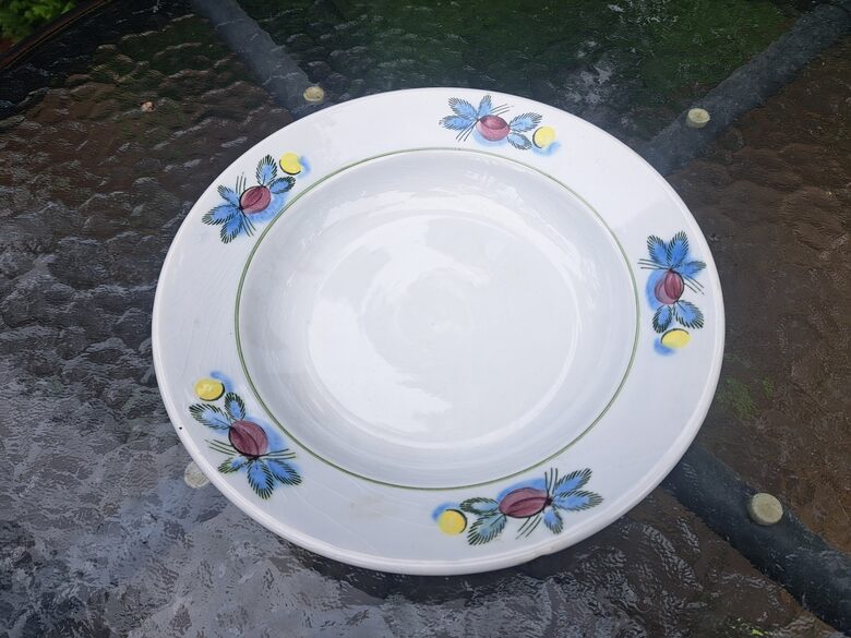 Zupas šķīvis (pusporcija) d=20cm, ar skaistiem krāsainiem pušķiem, ZIK (ZIK 41)