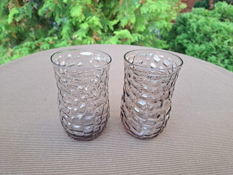Kvasa stikla glāzes 250ml ar reljefa virsmu, NEMAN, Baltkrievija. Tilpums 200ml (Stikla gl 350)