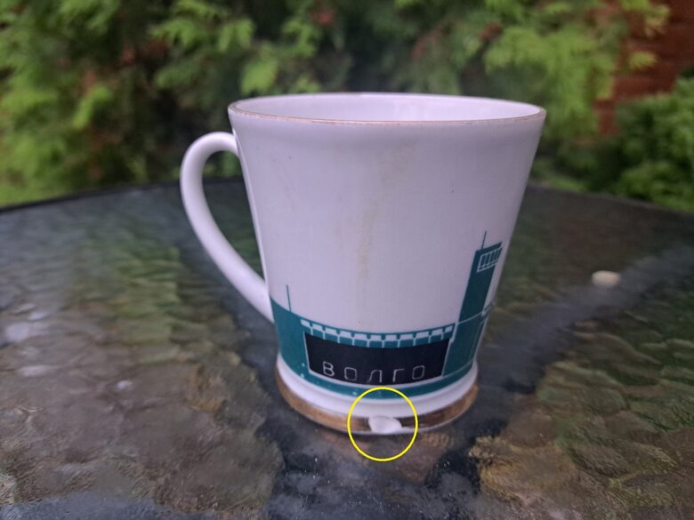Tēŗjas krūze ar dekolu un uzrakstu "Волго-Балт", LFZ. 175ml (LFZ 84)