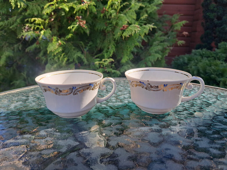 Krūzītes no "Ping-Pong" ar zeltu un zilu vainagu, PFF (PingPong 24)