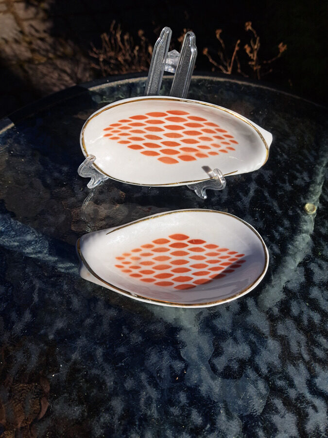 Mazas zivtiņas L=15cm ar ķieģeļjklrāsas sietiņu un zeltu no ikru komplekta, PFF (Citi 114)