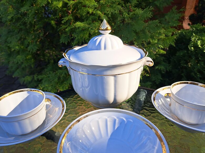 Eleganta zupas/buljona servīze 5 personām, Korosteņa  (Korosten 64)