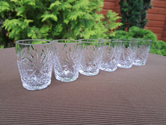 Kristāla glāzīšu 75ml komplekts, 6 personām (Kristāls gl 186)