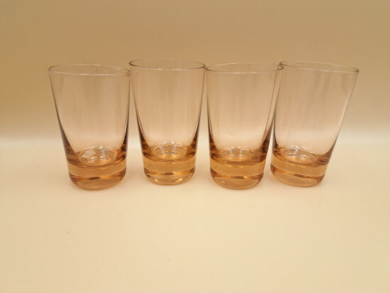 Laškrāsas stikla glazīšu 75ml komplekts 4 personām, Līvānu stikla fabrika (Stikla gl 388)