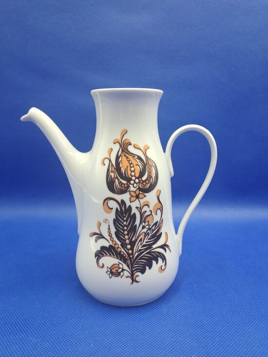 Kafijas kanna "Marianna" bez vāciņa balta ar brūnu dekolu bez zelta, RPR (Marianna 143)