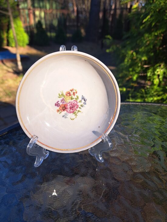 Bļodiņa dziļa ar Meisena pušķi ar zeltu, PFF (Citi 367)