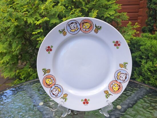 Bērnu salātu šķīvis d=20cm ar cipariem, RPR. Forma "Ārija". No komplekta (Bērnu 140)