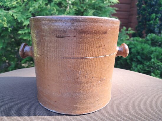 Vintāžs taisns podiņš, materials "stone" keramika 2,5 L, Eiropa (Keram 159)