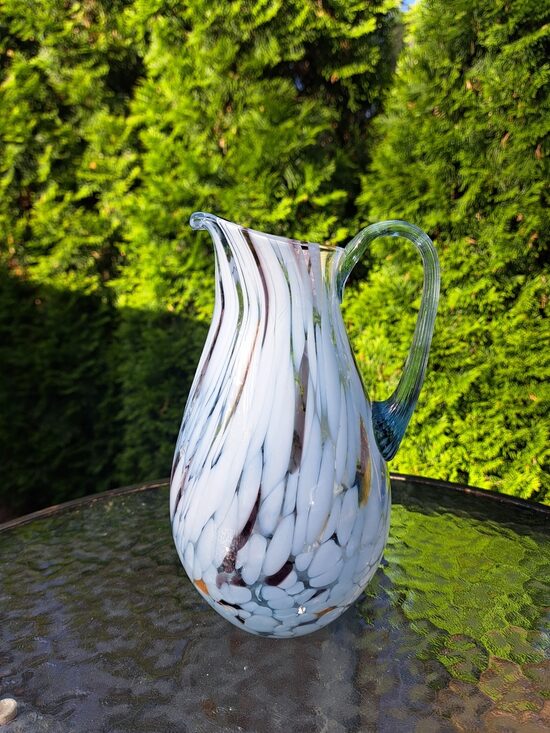 Eleganta raiba sulas krūze Nr.2, Līvānu stikls (Citi st 13)