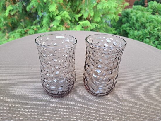 Kvasa stikla glāzes 250ml ar reljefa virsmu, NEMAN, Baltkrievija. Tilpums 200ml (Stikla gl 350)