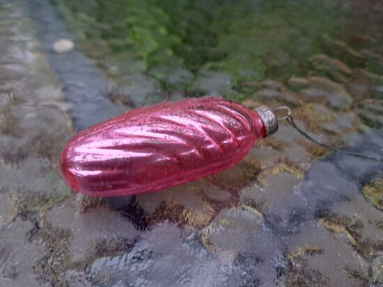 Vārpa rozā, caurspīdīga uz pusi, h=7,5cm (Egle dārzeņi 18)