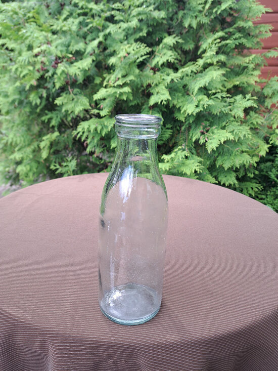 Pudele piena līdz 1991.g. 500ml, Latvija. Ražotājs: Latvijas stikls (Karafe st 105)