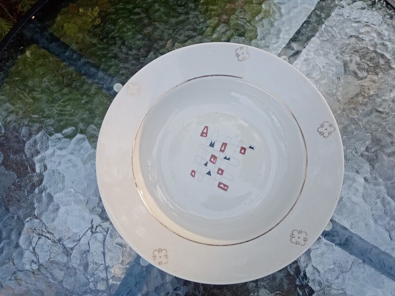 Šķīvis zupas PFF ar rūtainu dekolu (Citi pusd 136)