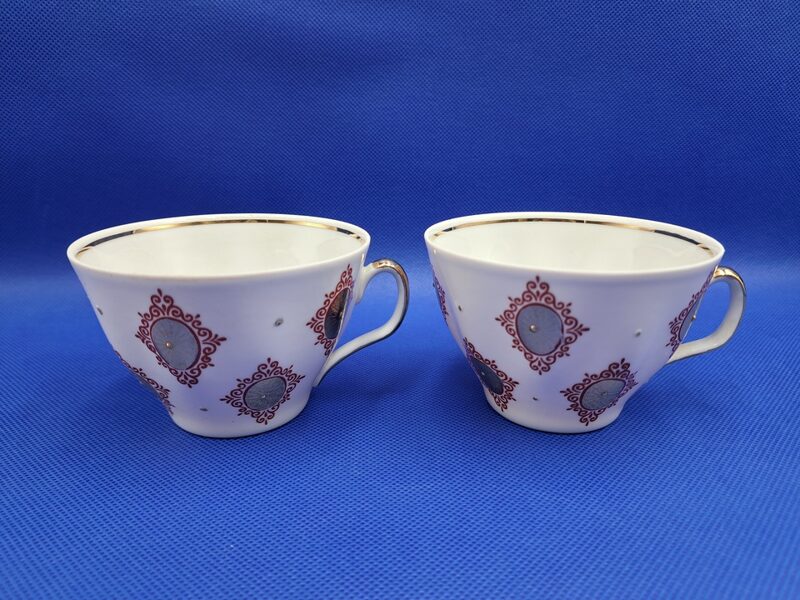 Krūzītes, tējas servīze "Sigulda" ar retu dekolu, RPR (Sigulda 166)