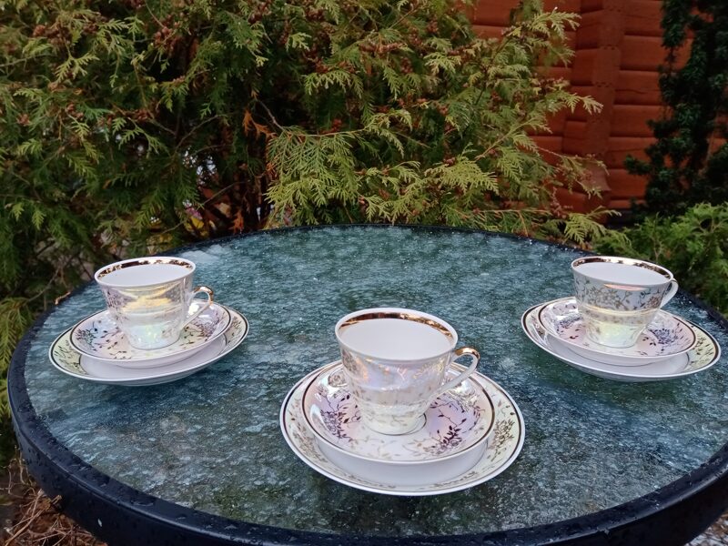 Trio "Marianna" lustrēta ar zelta puķītem, RPR (Marianna 52)