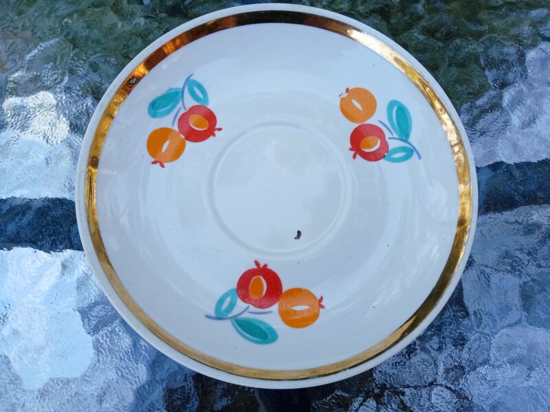 Apakštase ar rokas gleznojumu, "Krasnij farforist", Krievija, 90.-ie gadi (Citi 01)