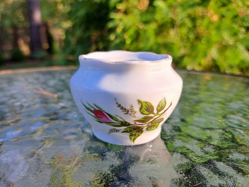 Sīnepju trauks bez vāciņa, pusdienu servīze "Ārija" ar mežrozītēm un zeltu, RPR (Ārija pusdienu 341)