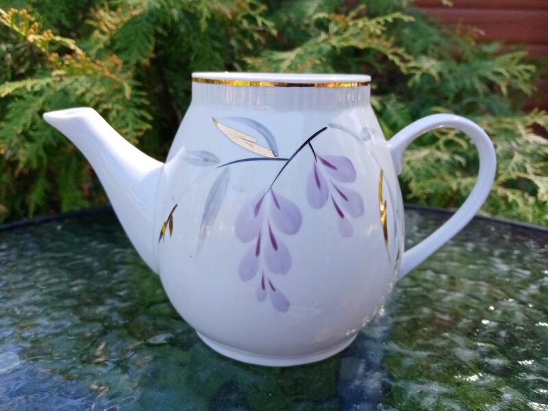 Tējkanna mazā bez vāciņa "Regīna" ar lilla puķem (Regina 14)