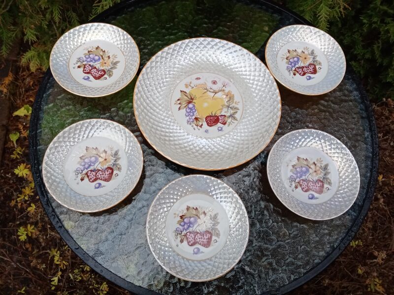 Deserta komplekts 5 personām (5+1) ar zemenēm (Citi 33)