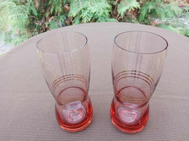 Sulas stikla sulas glāzes (kompl.), Līvānu SF.