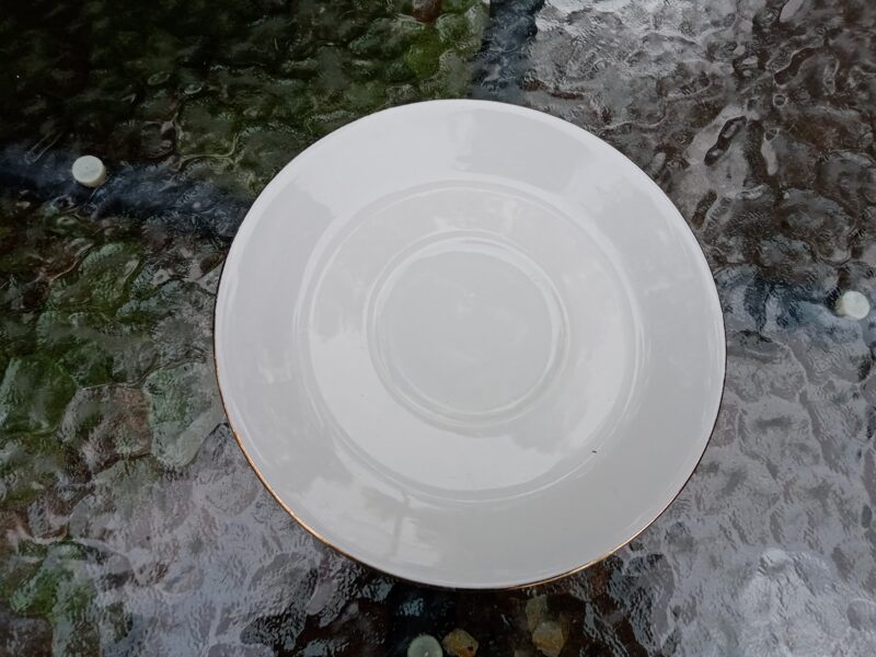 Apakštase balta ar zelta malu, d=`16,3cm, SEP GDR (Vācija 56)