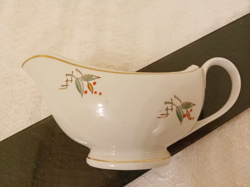 Mērces trauks, servīze "Gludā" ar skaistu rokas gleznojumu un zetu (Gludā 41)