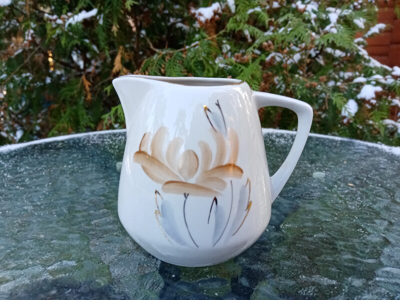 Krējuma kanniņa "Ausma" ar krizantēmām (Ausma 34)