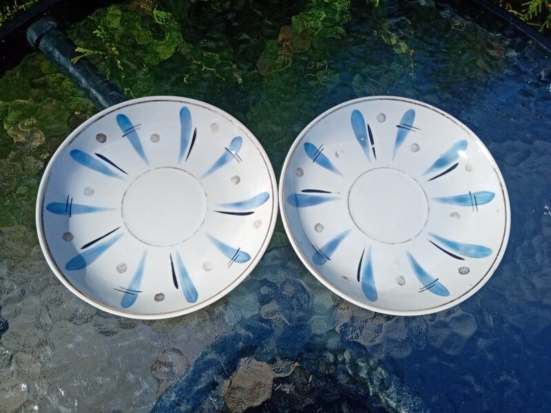 Tējas apakštases "Rubenss" ar zilu, melnu un zelta dekolu (Rubenss 20)