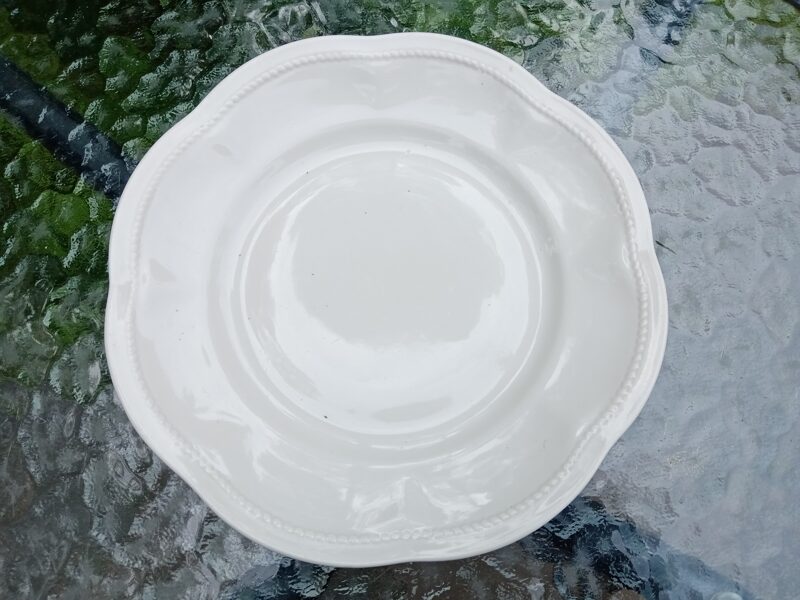 Šķīvis uzkodu diam.20cm balts bez dekola un bez zelta, pusdienu servīze "Virvīte" (Virvite 09)