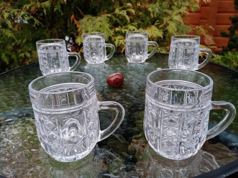 Stikla kausiņi 6 personām. Tilpums 150ml (Stikla gl 63)