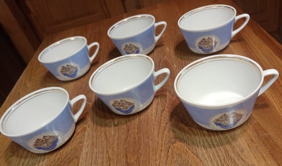 Tases, servīze "Vasara" ar kuģīti (Vasara 18)