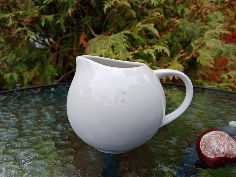 Krējuma kanniņa, servīze "Marijka" balta bez dekola un bez zelta (Marijka 61)