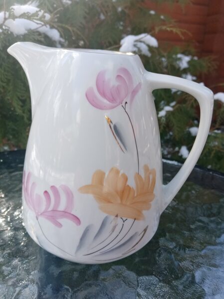 Kafijas kanna "Ausma" ar krizantēmām, bez vāciņa (Ausma 26)