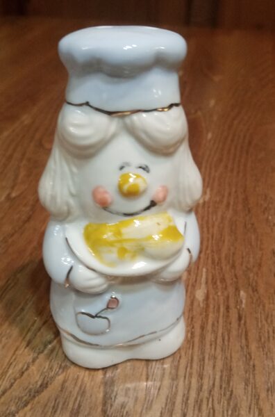 Sāls trauciņš - figuriņa "Pavārs", porcelāns (Citi rpt 10)