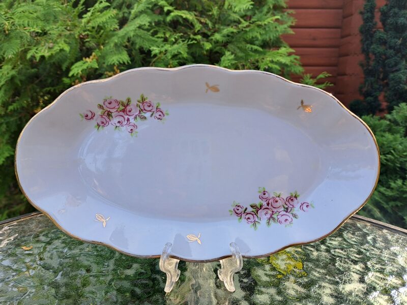 Garenais šķīvis, pusdienu servīzee "Ārija" ar rozītēm (Ārija pusdienu 51)