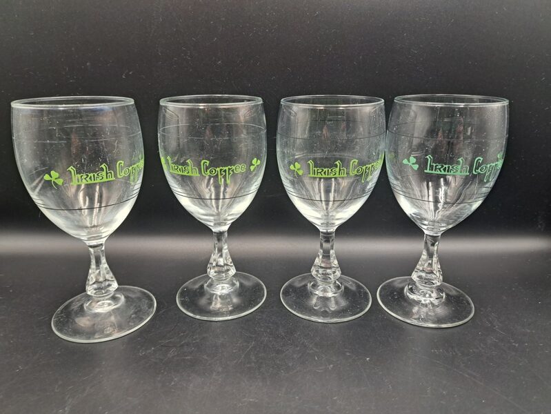 Elegants Irish Coffee stikla glāžu komplekts (kompl. 4 personām), Francija (Stikla gl 150)