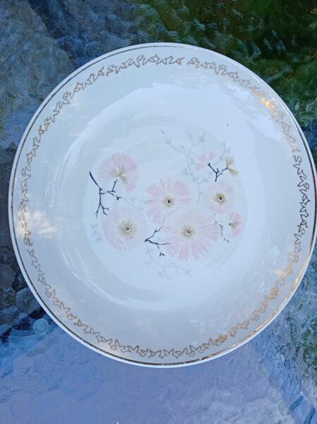 Cepumu bļoda, servīze "Marijka" ar rozā puķēm (Marijka 31)