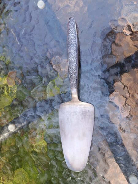 Izsmalcināta vintāža tortes lapstiņa, TJ Rīga (Metāls 46)